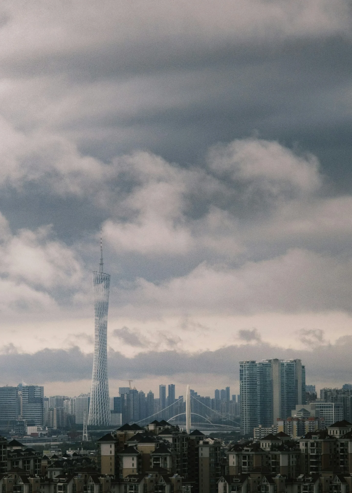 Canton Tower and the skyline of Guangzhou, China