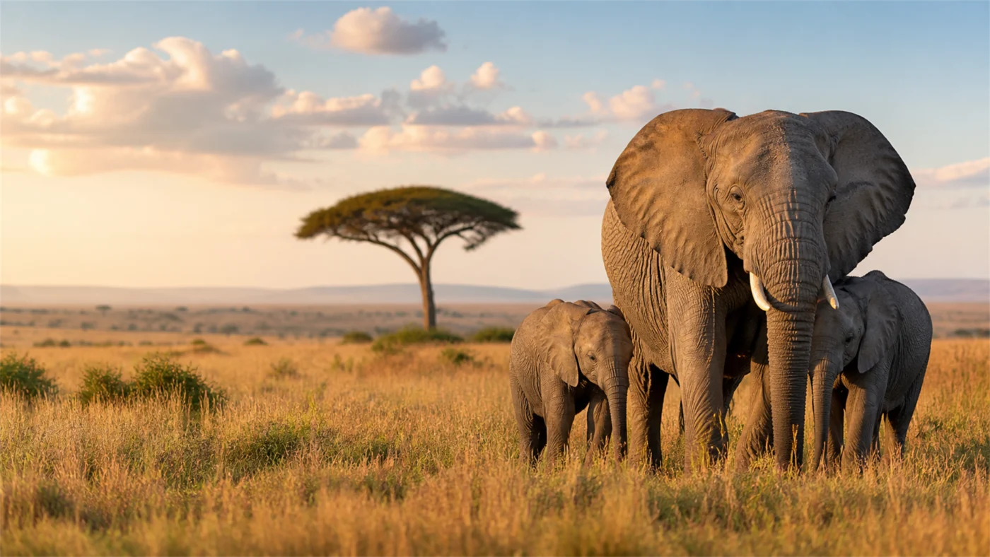 Elephants in Amboseli National Park